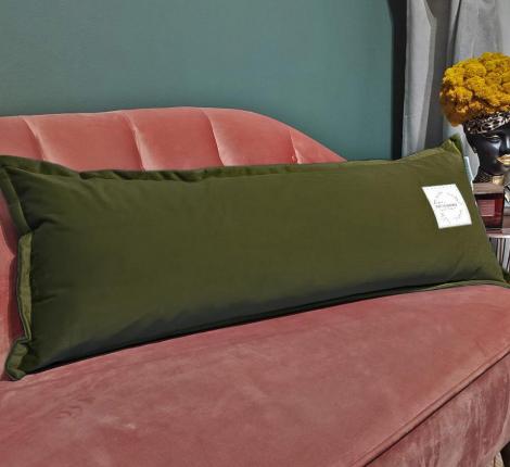 Подушка декоративная "Sofi de Marko" Джереми (хаки) Велюр, 32х90