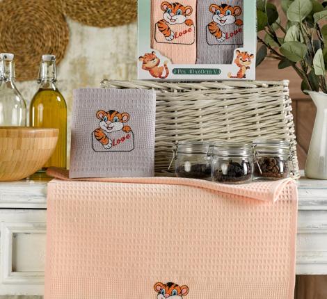 Салфетки вафельные "METEOR" 40х60 (2 шт.) BIONCE, V3