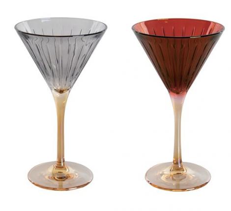 Набор бокалов для мартини 6 штук "DOMINA" хрустальное стекло, высота 18 см