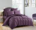 Постельное бельё "KARTEKS" сатин однотонный с кантом HK-10 (фиолетовый), Евро
