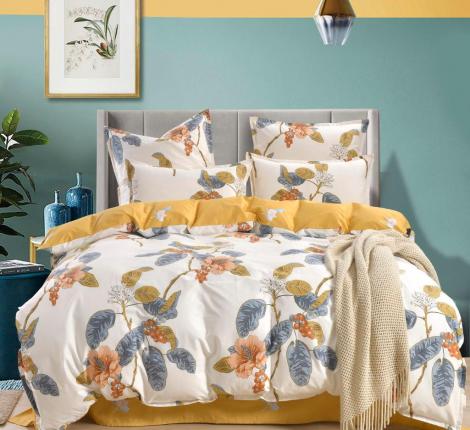 Постельное белье "Sofi de Marko" Вагнер (белый) Сатин, Евро