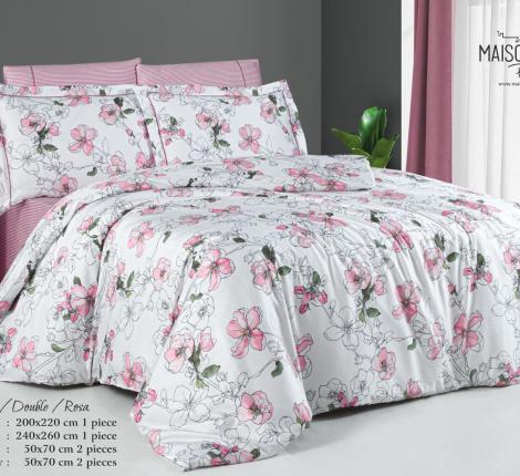 Постельное бельё "Maison D'or" CARINE (розовый) Тенсел, Евро