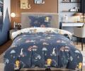 Постельное белье детское "Sofi de Marko" Диноленд (синий) Сатин, 1,5 спальный