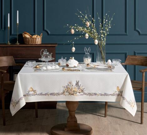 Скатерть с пропиткой "ЛАВАНДОВАЯ ВЕСНА", 140х180 см