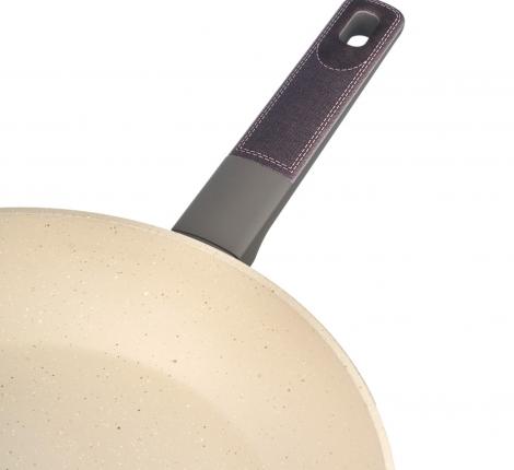 Сковорода "AGNESS" 902-103 с антипригарным покрытием PFLUON MARBLE, диаметр 28 см