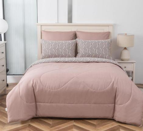 Постельное белье с одеялом "Sofi de Marko" Ришелье №44 Сатин, 1,5 спальный