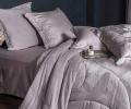 Постельное белье с одеялом "Kazanov.A." Lindor J'Adore (лаванда пепел) Велюр/Тенсел, Семейный