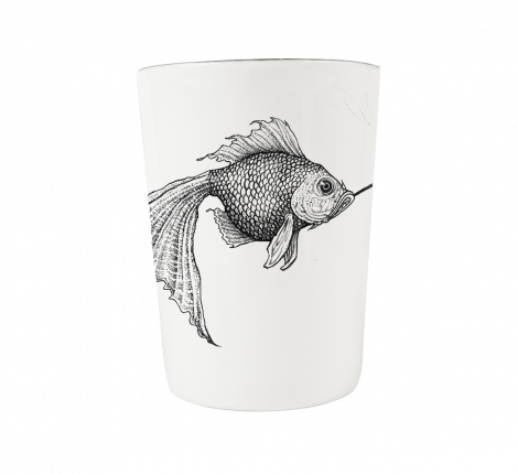 Стаканчик для зубных щеток Rory Dobner "SMOKEY FISH", фарфор
