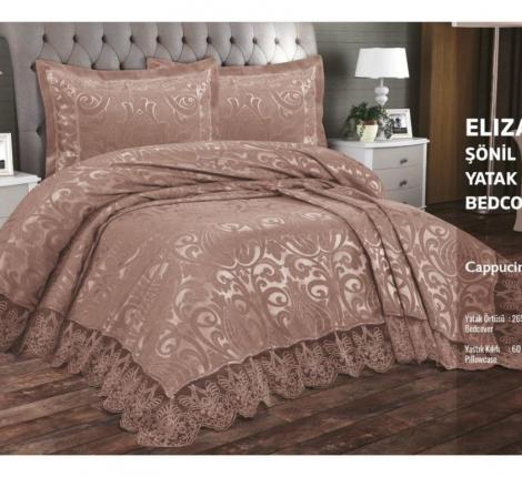 Покрывало жаккардовое EFOR "ELIZABETH" 265х275, капучино