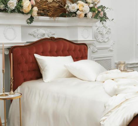 Простыня "CREAMY WHITE GRASS" Шёлк, 260х280