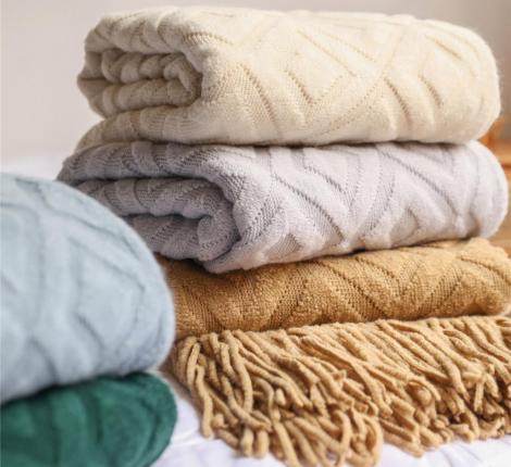 Плед вязаный PA-15, 130х200