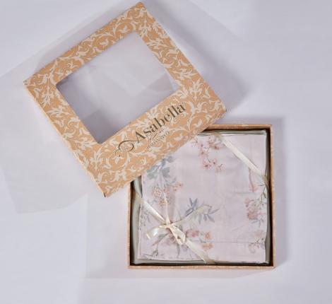 Комплект простыни "Asabella" 2191-3P Тенсел, 240х260 с 2 наволочками 50х70 см