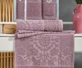 Комплект махровых полотенец "PHILIPPUS" (50x90/70х140) 2 шт. LYDIA, баклажан