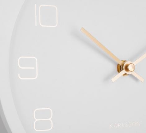 Часы настенные с маятником Karlsson "CASA PENDULUM" (белый), 39x22x6 см
