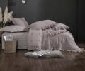 Постельное белье с одеялом "Kazanov.A." Cloud Stonewashed Cotton (капучино) Муслин, Евро