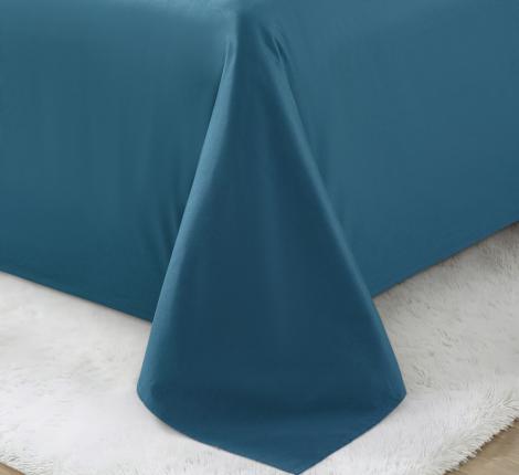 Постельное бельё "KARTEKS" сатин однотонный с кантом HK-07 (тёмно-зелёный), 2 спальный