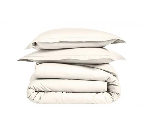 Простынь на резинке "Blanc des Vosges" перкаль, 160х200 nougat (кремовый)