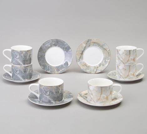 Чайный набор "TOP STYLE" 165-566 на 6 персон, 12 предметов (250 мл)