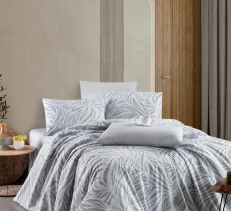 Постельное белье EFOR RANFORCE "ZEBRA GRI" (100% хлопок), Евро