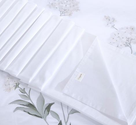 Постельное белье с вышивкой "Asabella" 2259-6 Мако-Сатин, Евро