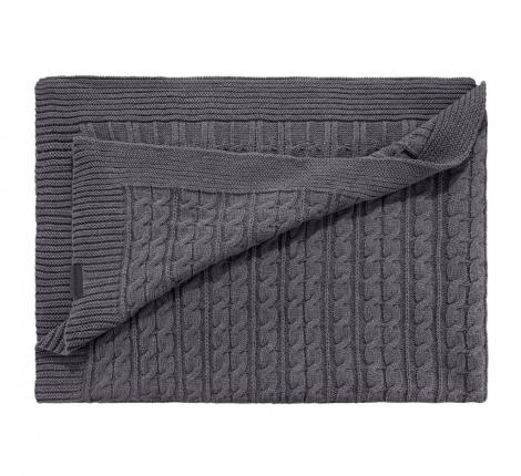 Плед вязаный "Sofi de Marko" Джовани (антрацит), 220х240