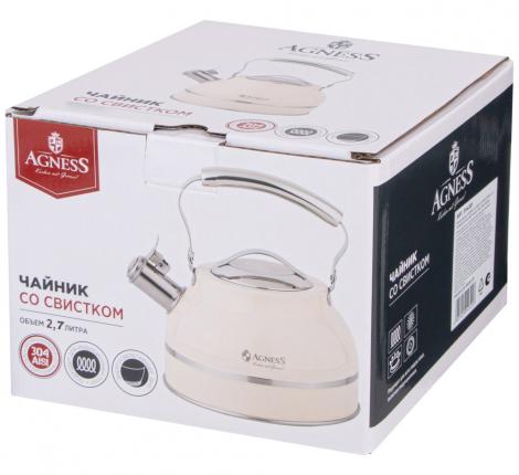 Чайник со свистком "AGNESS" 914-301, 2,7 л