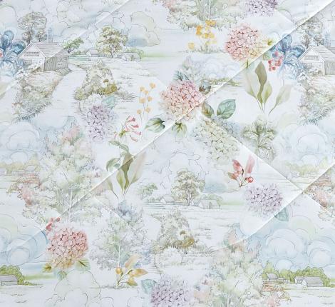 Постельное белье с одеялом "Asabella" 2232-2OSP Мако-Сатин, Семейный