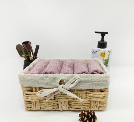 Набор махровых салфеток "Sofi de Marko" Дэйзи 30х50-5шт., пепел роза