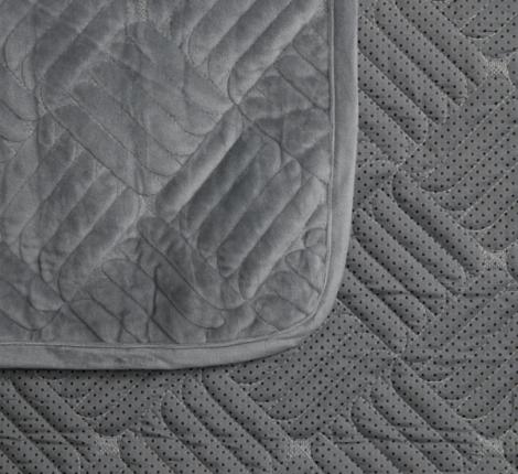 Комплект накидок  "Karteks" на диван 90х210 и два кресла 90х160 Квадрат, серый