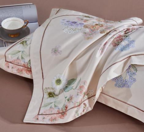 Постельное белье с одеялом "Asabella" 2148-2OSP Мако-Сатин, Семейный