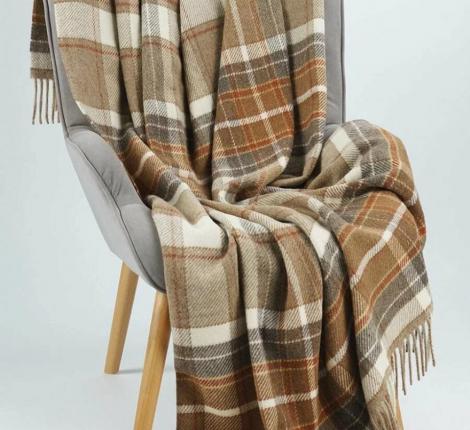 Плед INCALPACA (55% шерсть альпака, 45% шерсть мериноса) PP-12, 170x210