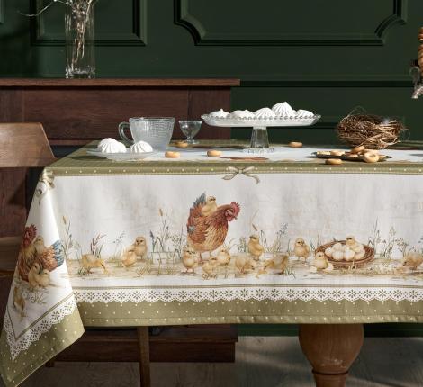 Скатерть с пропиткой "ЗОЛОТАЯ КУРОЧКА", 140х180 см