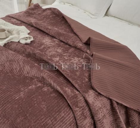 Покрывало велюровое "ROMANCE" JOY JH-01 Brick red, 220х240