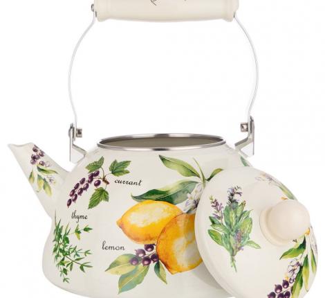 Чайник эмалированный "СЕКРЕТНЫЕ ИНГРЕДИЕНТЫ", 3,0 л