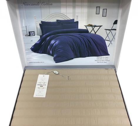 Постельное бельё "Maison D'or" NEW CAMILLE Жатый сатин Евро, бежевый