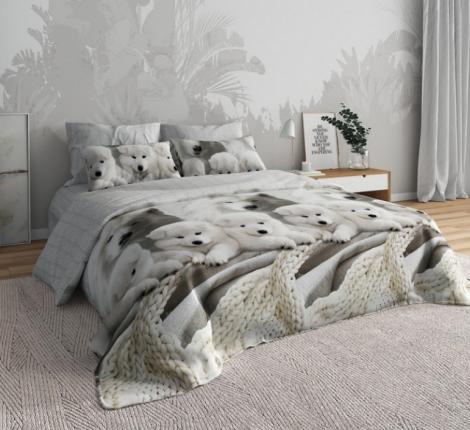 Постельное белье "Самоеды" Бязь, Евро