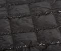 Дорожный плед пуховый "TRAVEL PLAID GRASS BLACK", 140х200