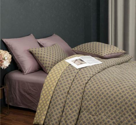 Постельное белье с одеялом "Kazanov.A." Медея (капучино медовый) Муслин, Евро