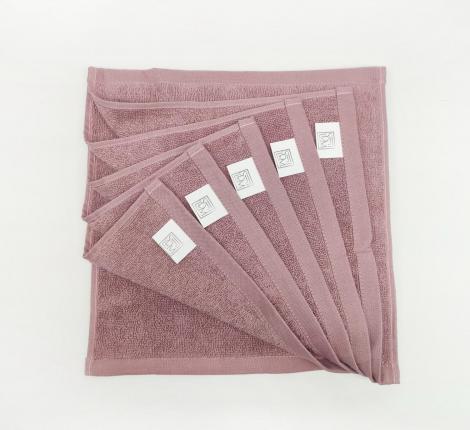 Набор махровых салфеток "Sofi de Marko" Бруна 30х30(6шт), пепел роза