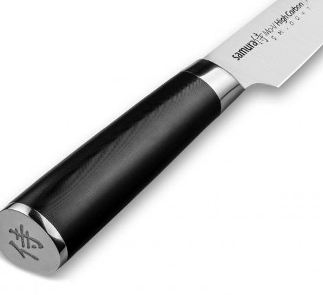Нож кухонный &quot;Samura Mo-V&quot; для нарезки, длинный слайсер 251 мм, G-10 (с тату)