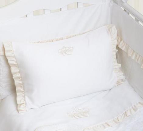 Постельное бельё детское Luxberry "QUEEN" Сатин ДеЛюкс, белый/бежевый