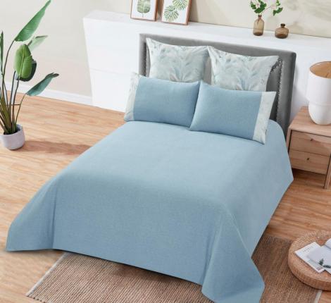 Постельное бельё "KARTEKS" жаккардовый сатин АКВАРЕЛЬ CVP 09, 2 спальный