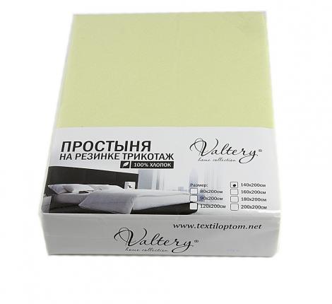 Простынь на резинке трикотажная (PT салатовая), 90x200