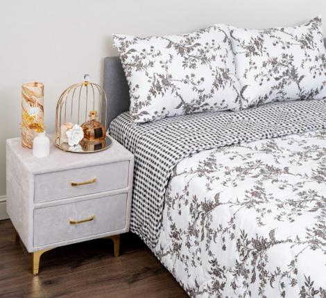 Постельное белье с одеялом "Siberia" Массимо №44 Сатин, 1,5 спальный