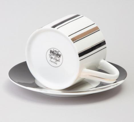 Чайный набор "TOP STYLE" 165-609 на 2 персоны, 4 предмета (250 мл)