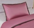 Постельное бельё Sharmes Solid «Coctail» Евро, Темно-розовый/терракотовый