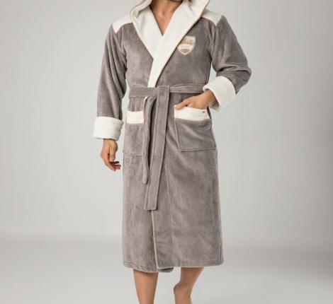 Халат мужской "NUSA" Triga Bamboo 2810 серый, L/XL