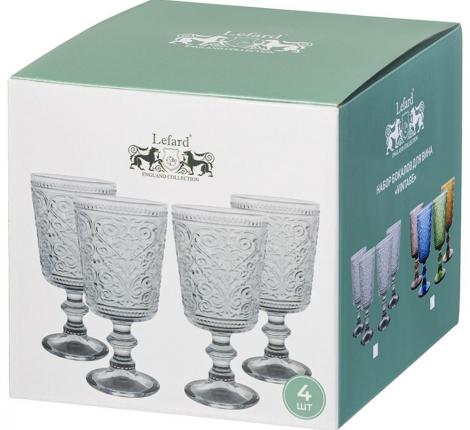 Набор бокалов для вина 4 штуки "VINTAGE", 330 мл