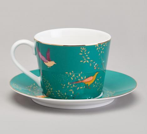 Чайная пара "GOLDEN BIRDS" 419-125, 220 мл