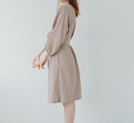 Халат Luxberry "Муслин и комфорт" тауп, S